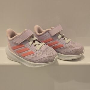 Adidas Kids' Pink and Lavender Sneakers